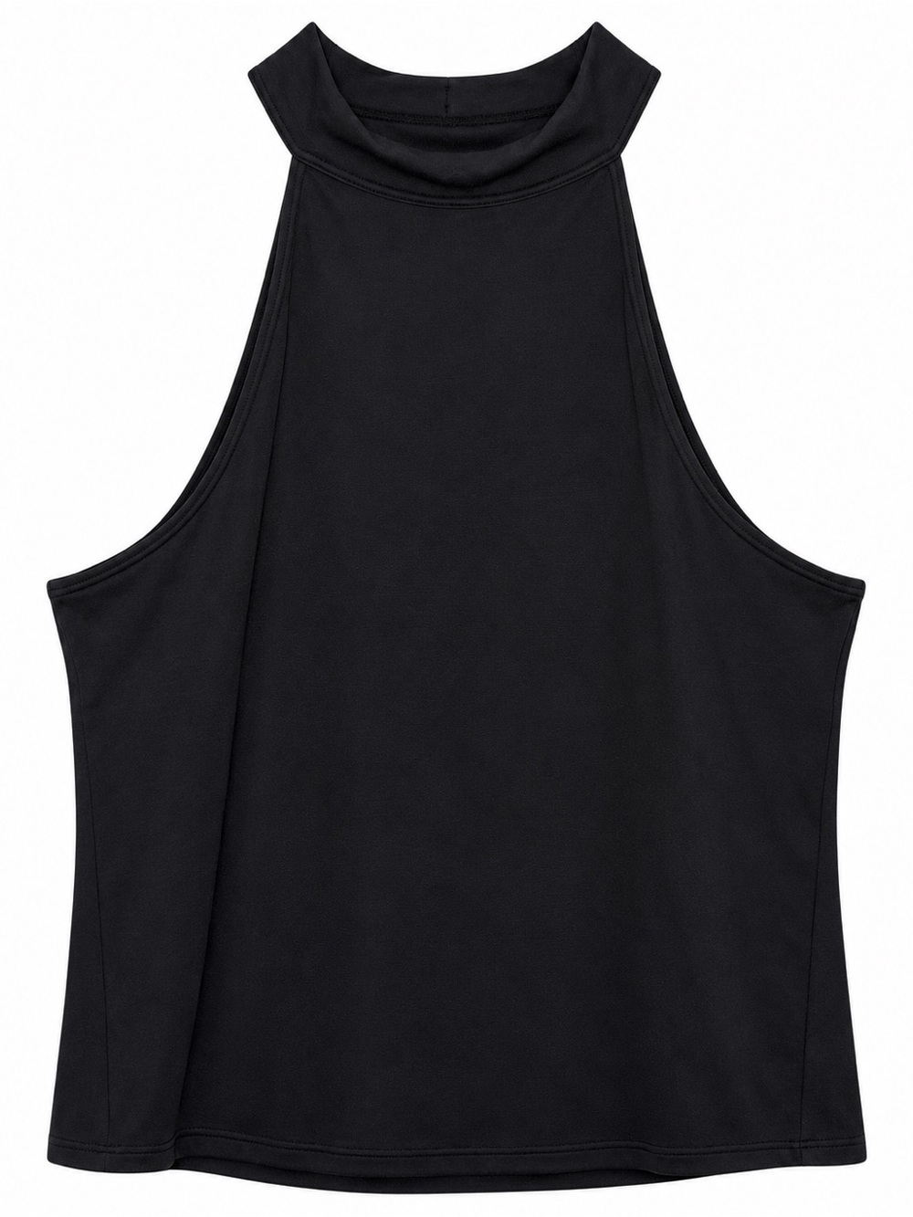 Yitty Body Butter Mock Neck Halter Top Black XXL Sleeveless